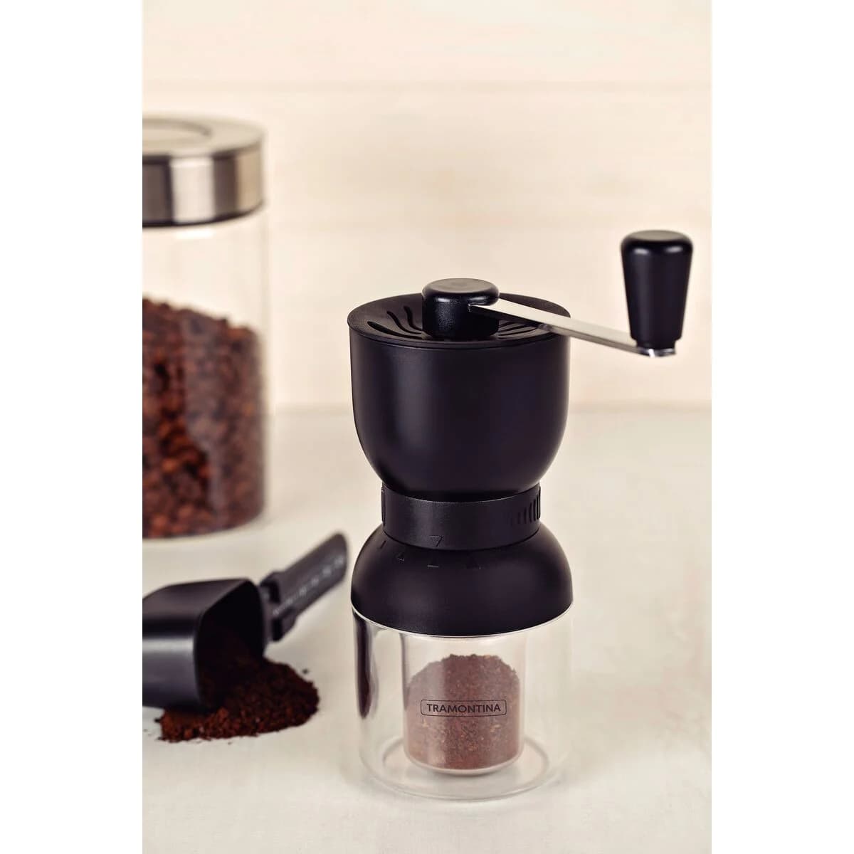 Molinillo manual para café de ABS y cerámica Tramontina Chá e Café 4 ajustes — imagen 5 de 8