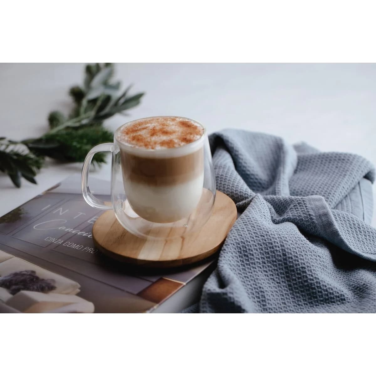Taza Doble Vidrio Tramontina Cafe x2 Unid. 300 ml — imagen 3 de 3