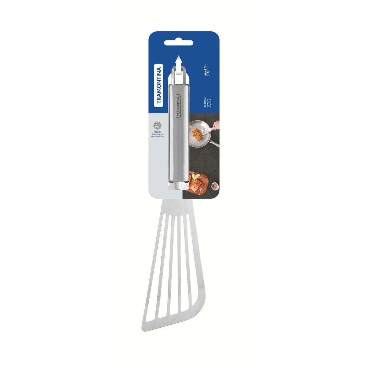 Espátula de cocina Tramontina Marffim de acero inoxidable 29.5 cm — imagen 2 de 9