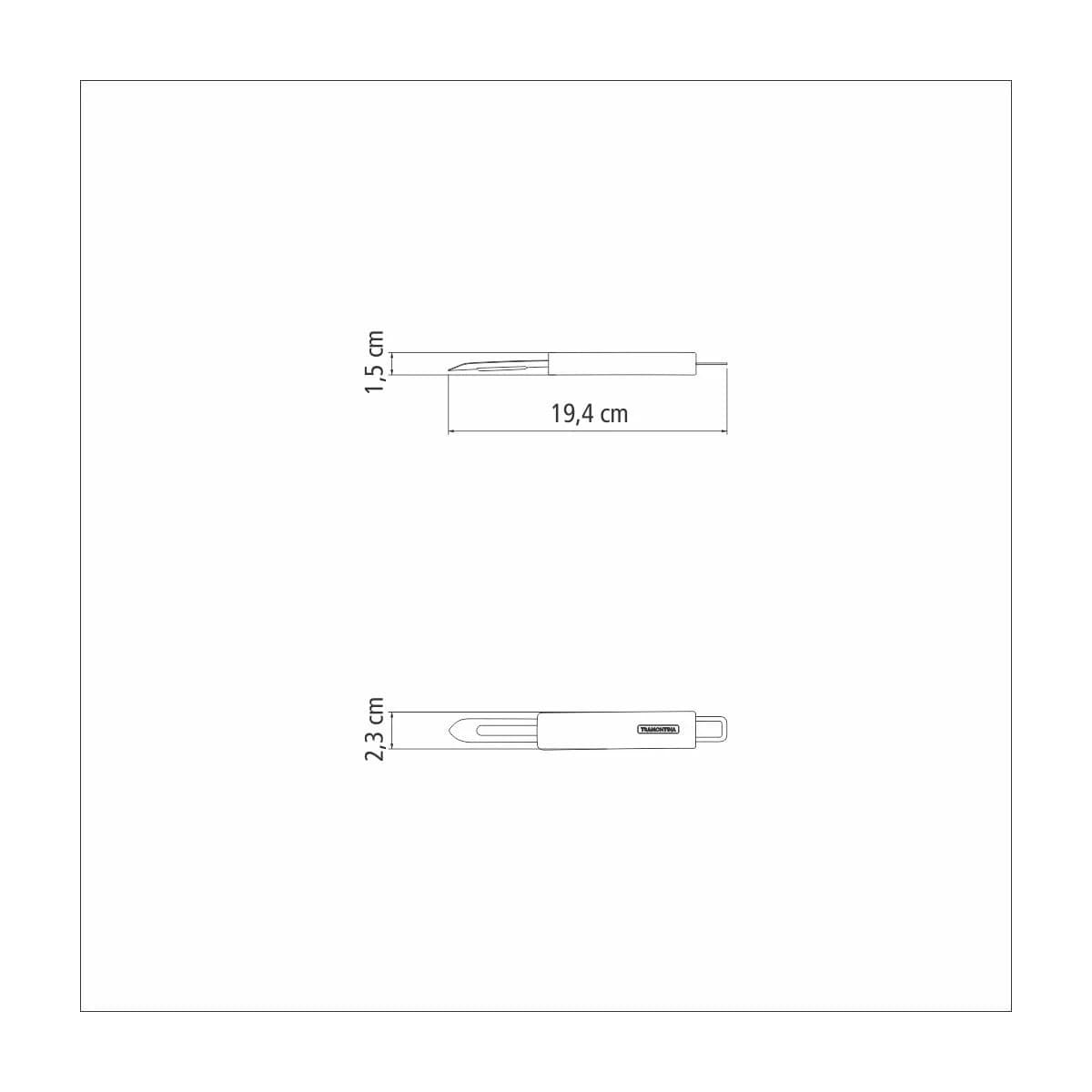 Pelador de papas Tramontina Marffim de acero inoxidable 19.4 cm — imagen 3 de 5