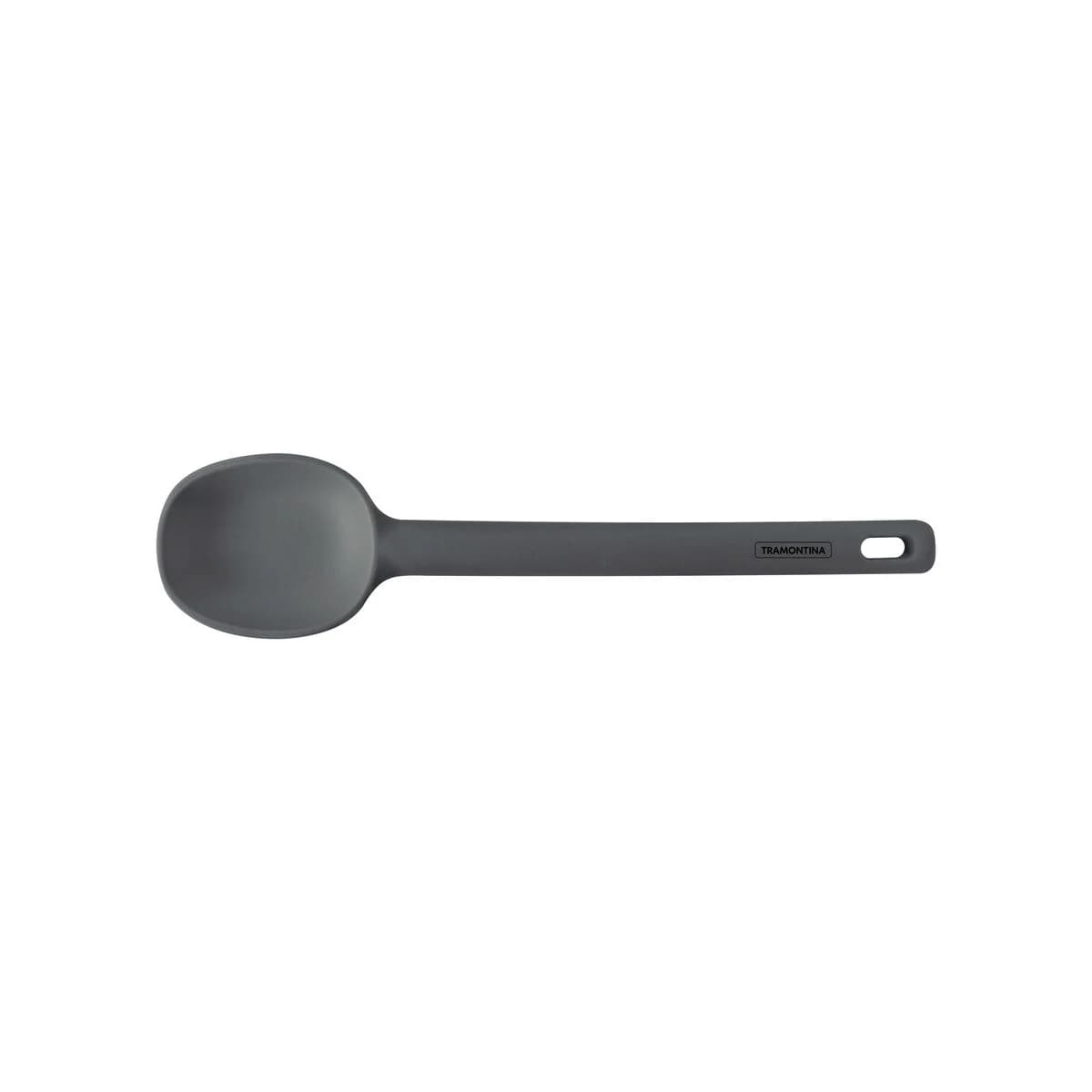 Cuchara para servir de silicona Tramontina Moldê 28.1 cm gris — imagen 1 de 6