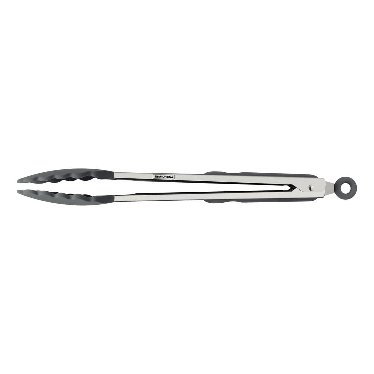 Pinza multiuso de silicona y acero inoxidable Tramontina Moldê 35 cm gris — imagen 3 de 5
