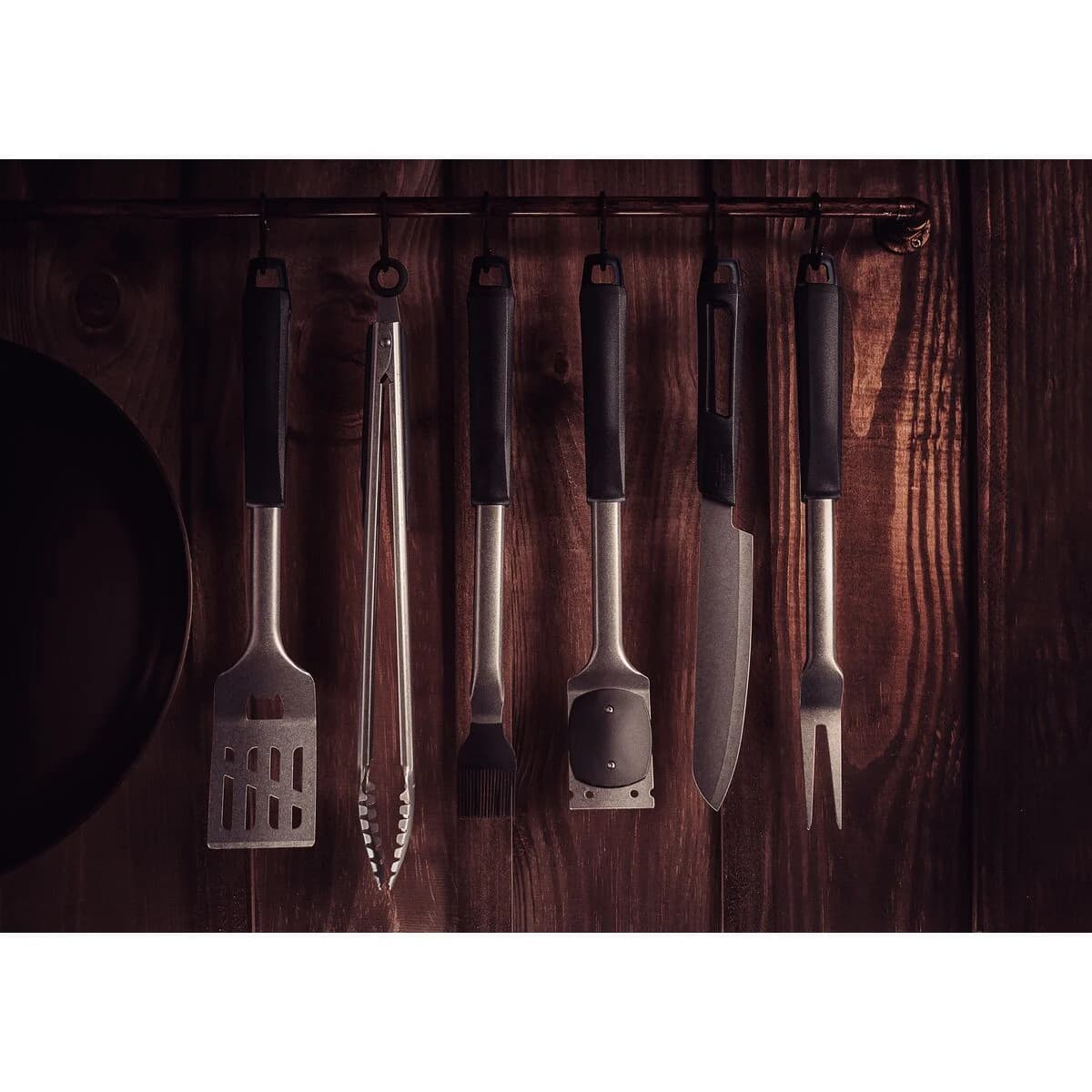 Pinza Para Carne Tramontina Churrasco Black Acero Inoxidable — imagen 4 de 4