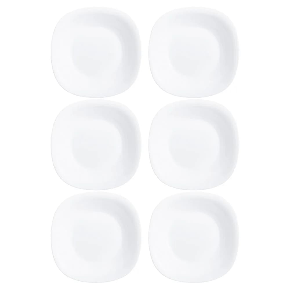 Plato Hondo Vidrio Blanco Luminarc Carine 21 Cm X6 Unid — imagen 1 de 3