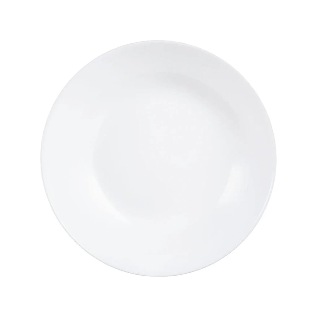Plato Hondo Vidrio Blanco Luminarc Diwali 20 Cm X6 Unid — imagen 2 de 2