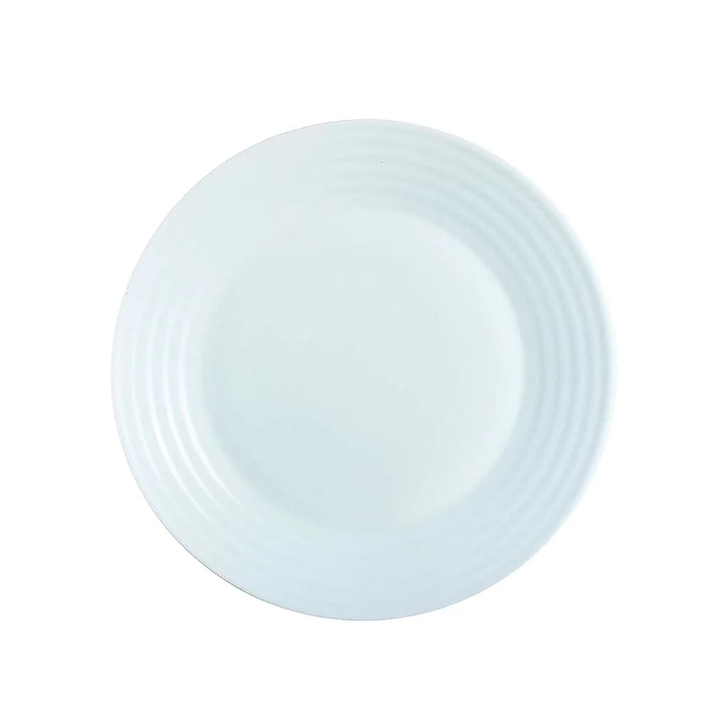Plato De Postre Vidrio Blanco Luminarc Harena 19 Cm X6 Unid — imagen 2 de 3