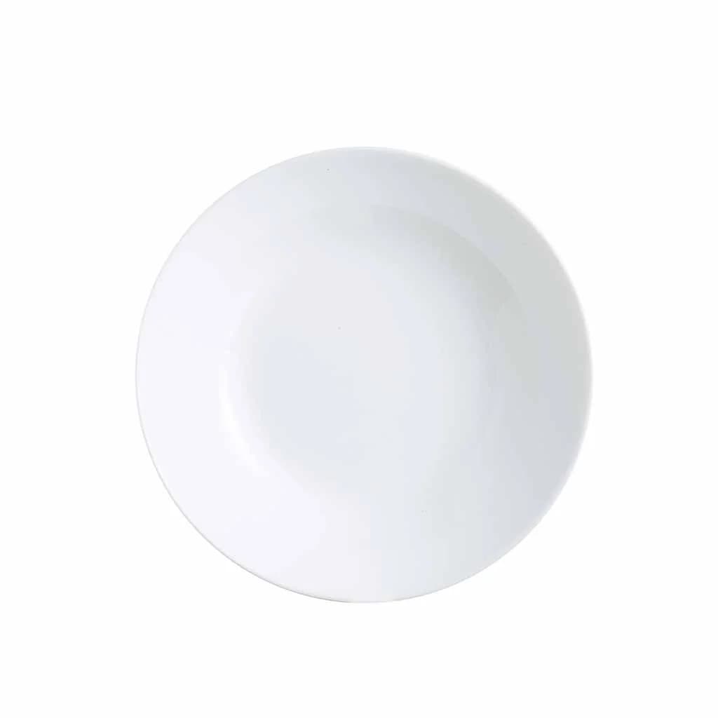 Plato Hondo Vidrio Blanco 20 Cm Luminarc Zelie X6 Unid — imagen 2 de 3