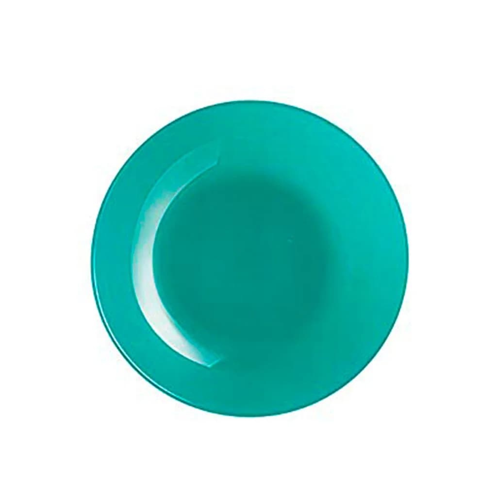 Plato Hondo Vidrio 20 Cm Luminarc Verde Menta X6 Unid Arty — imagen 2 de 2