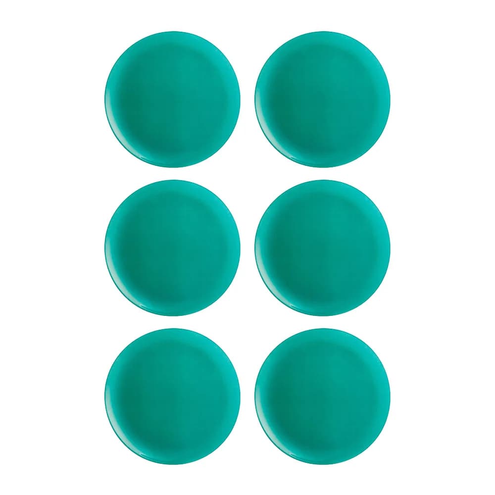 Plato De Postre Vidrio 20.5 Cm Luminarc Verde Menta X6 Unid — imagen 1 de 2