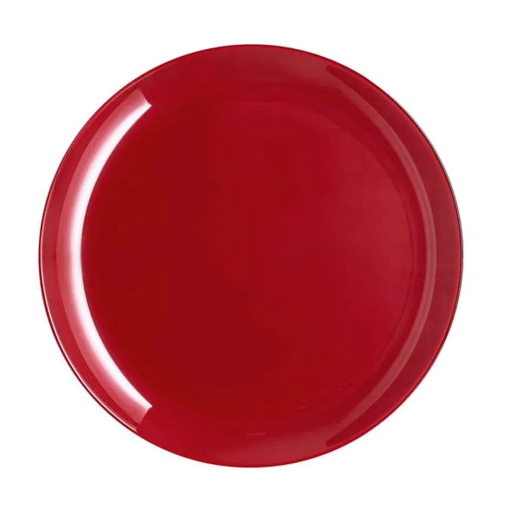 Plato Llano Vidrio 26 Cm Luminarc X6 Unid Arty Bordeaux — imagen 2 de 4