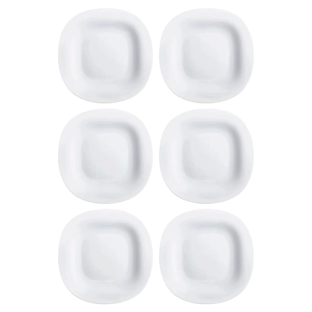 Plato Llano Vidrio Blanco Luminarc 27 Cm Carine X6 Unid — imagen 1 de 3