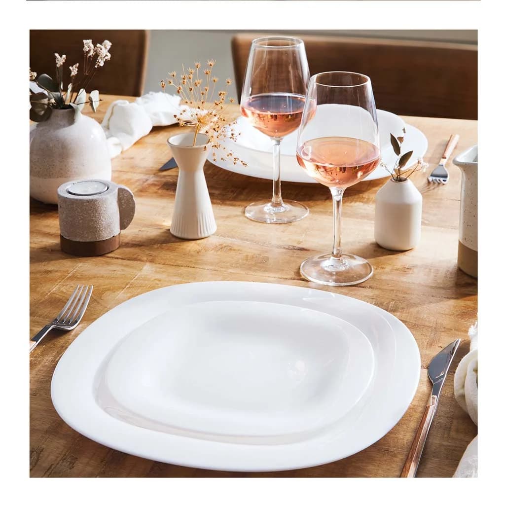 Plato Llano Vidrio Blanco Luminarc 27 Cm Carine X6 Unid — imagen 3 de 3