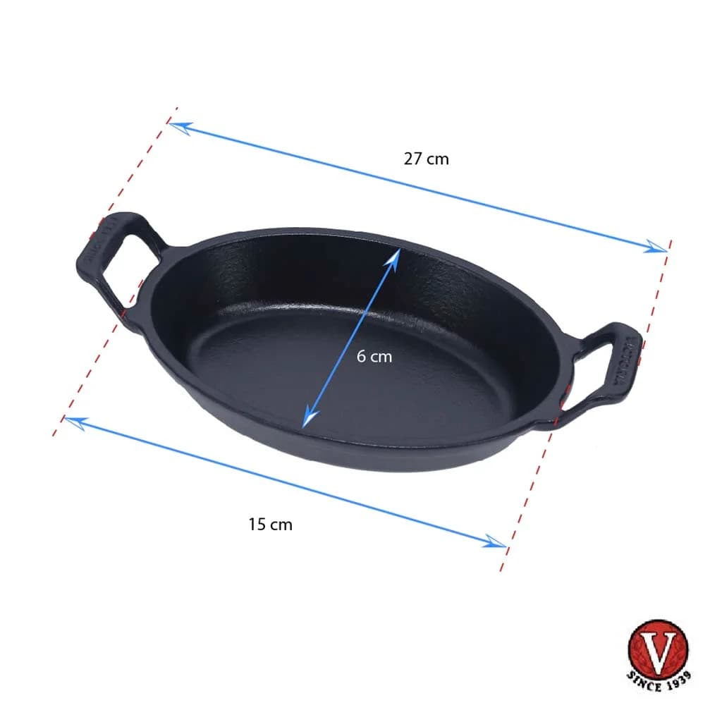 Cazuela De Hierro Fundido Esmaltado Victoria 21 Cm X 15 Cm — imagen 3 de 4