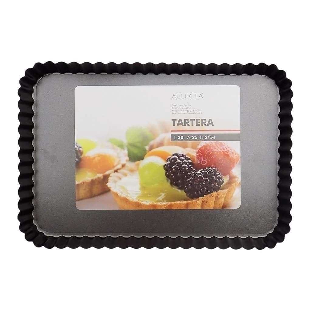 Tartera Desmontable Rectangular Antiadherente 30 X 25 X 2cm — imagen 2 de 3