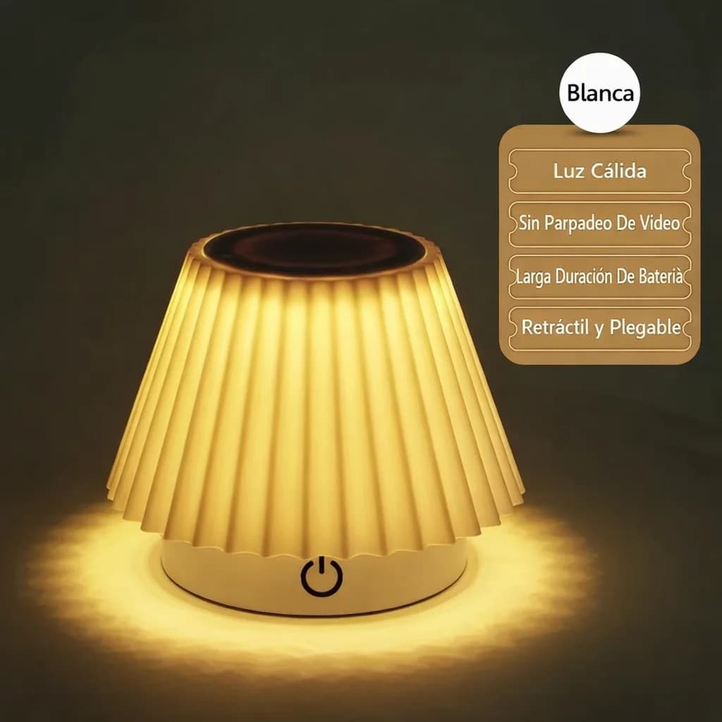 Lampara Led Escritorio Recargable Usb Telescópica a Bateria — imagen 2 de 8