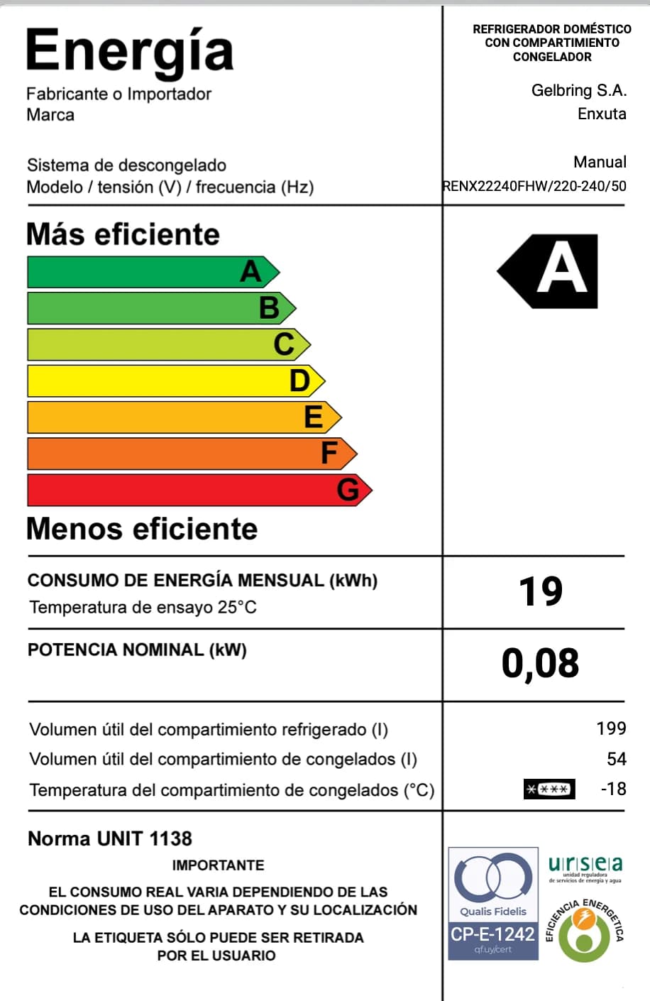Refrigerador Frío Húmedo — imagen 3 de 4