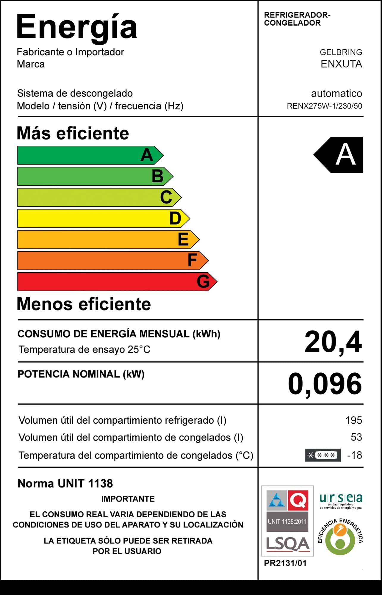Refrigerador No Frost — imagen 2 de 2