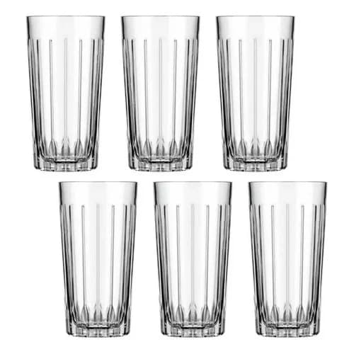 Juego De Vasos Nadir Madrid Long Drink Vidrio 395 Ml X6 — imagen 1 de 3