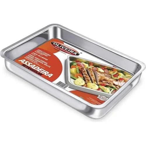 Molde Rectangular Alto N°2 Oliva Aluminio 30x22x3 Cm — imagen 1 de 2