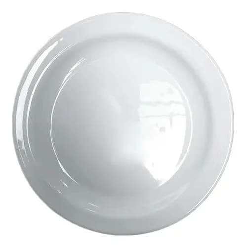 Plato De Postre Nadir Gourmet Vidrio Templado 19,5 Cm X12 Blanco — imagen 1 de 4