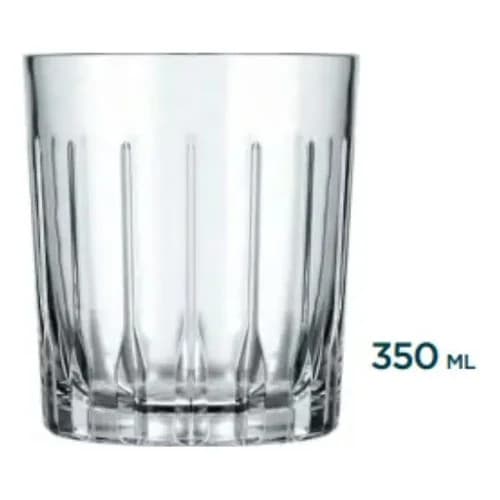 Set X12 Vasos Nadir Madrid Whisky Vidrio Labrado 350 Ml — imagen 1 de 2