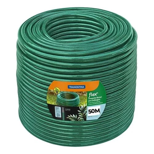 Manguera de PVC reforzada para jardín Tramontina Flex 50 m 3/4 pulgada — imagen 2 de 3
