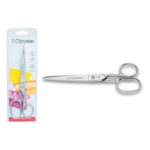 Tijera de Modista 3 Claveles 18 Cm Acero Carbono — imagen 2 de 2