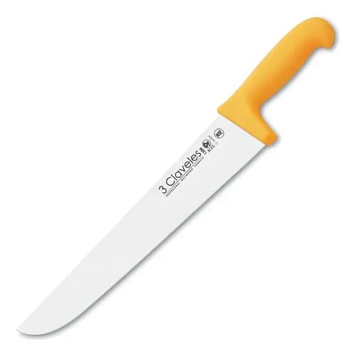 Cuchillo Carnicero Angosto 3 Claveles 30 Cm Acero Inoxidable — imagen 1 de 3