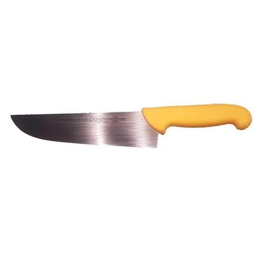 Cuchilla Carnicera 3 Claveles 24 Cm Mango Amarillo — imagen 2 de 4