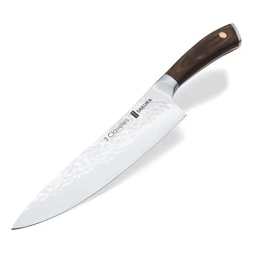 Cuchillo 3 Claveles Sakura 20 Cm Acero Inoxidable Forjado — imagen 2 de 11