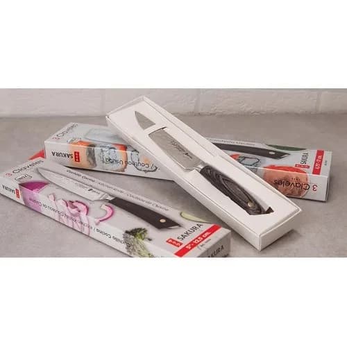 Cuchillo 3 Claveles Sakura 20 Cm Acero Inoxidable Forjado — imagen 3 de 11