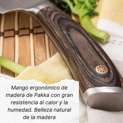 Cuchillo 3 Claveles Sakura 20 Cm Acero Inoxidable Forjado — imagen 8 de 11