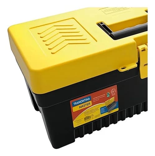 Caja de herramientas plástica con bandeja desmontable Tramontina Master 17 pulgadas — imagen 4 de 6