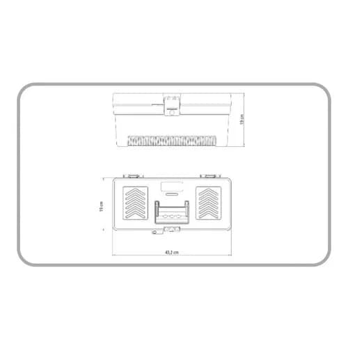 Caja de herramientas plástica con bandeja desmontable Tramontina Master 17 pulgadas — imagen 5 de 6