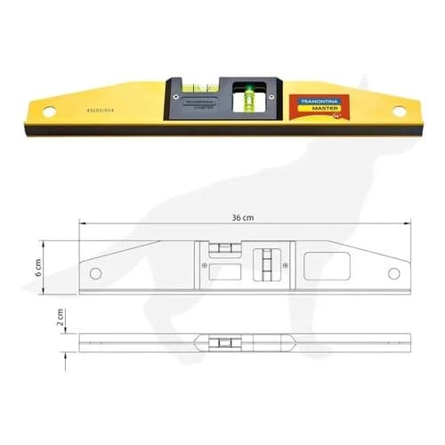 Nivel magnético de aluminio Tramontina Master 14 pulgadas — imagen 2 de 3