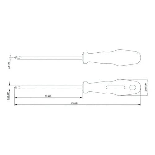 Destornillador Phillips Tramontina Master Yellow 6 × 150 mm — imagen 7 de 8