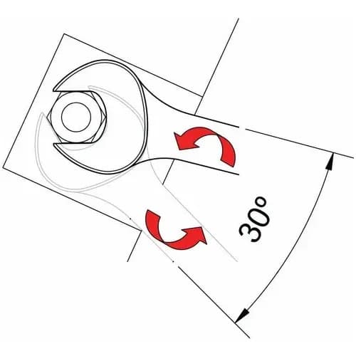 Llave combinada de cuello largo Tramontina Master 19 mm — imagen 3 de 6