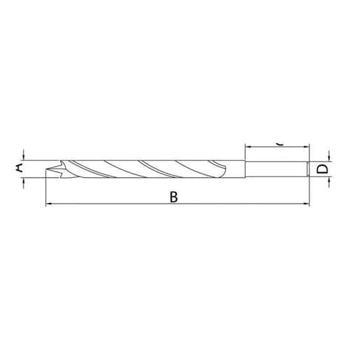 Broca para madera Tramontina Master 4 x 75 mm — imagen 2 de 2