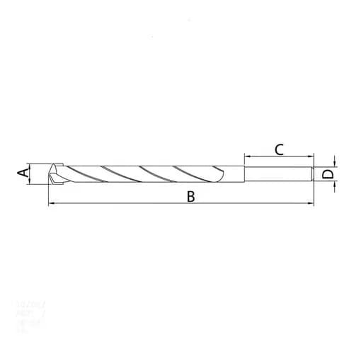 Broca HSS para acero Tramontina Master 12.5 x 151 mm — imagen 2 de 2