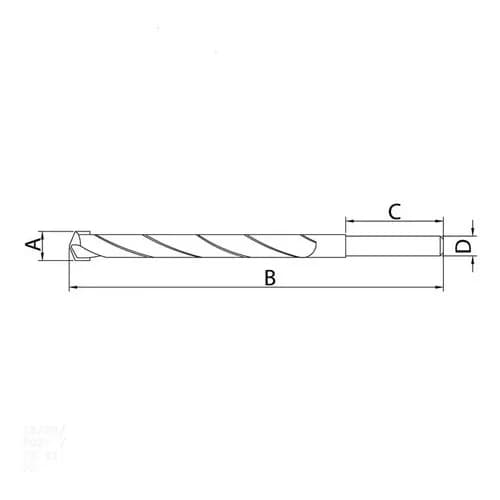 Broca HSS para acero Tramontina Master 9.5 x 125 mm — imagen 2 de 2