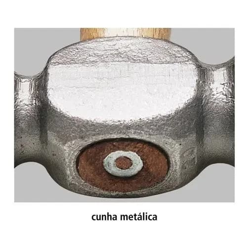 Martillo de bola Tramontina Master Basic 1000 g con mango de madera — imagen 3 de 4