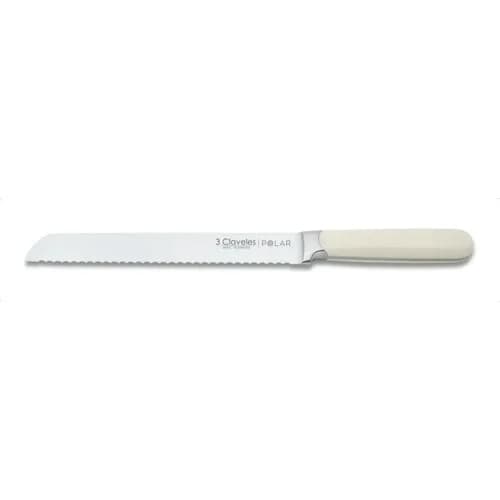 Cuchillo Panero 3 Claveles Polar 20 Cm Acero Inoxidable Mango Blanco — imagen 1 de 3