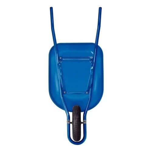 Carretilla con bandeja de acero Tramontina azul 50 L con rueda maciza — imagen 3 de 5