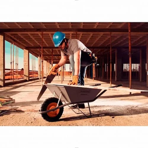 Rueda con neumático macizo de goma para carretilla Tramontina 35.8 cm — imagen 2 de 3