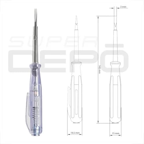 Buscapolo con punta plana Tramontina Master 1/8 × 3 pulgadas — imagen 3 de 3