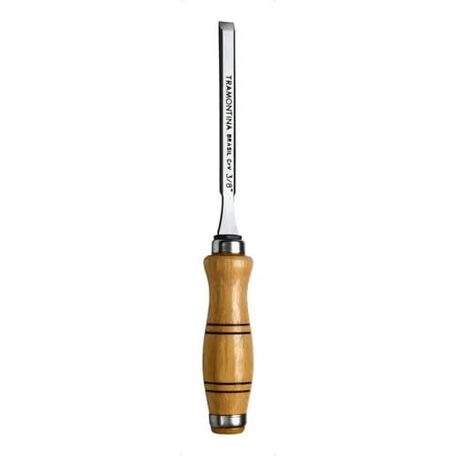 Formón biselado de acero cromo vanadio Tramontina Master 3/8 pulgada con mango de madera — imagen 1 de 2