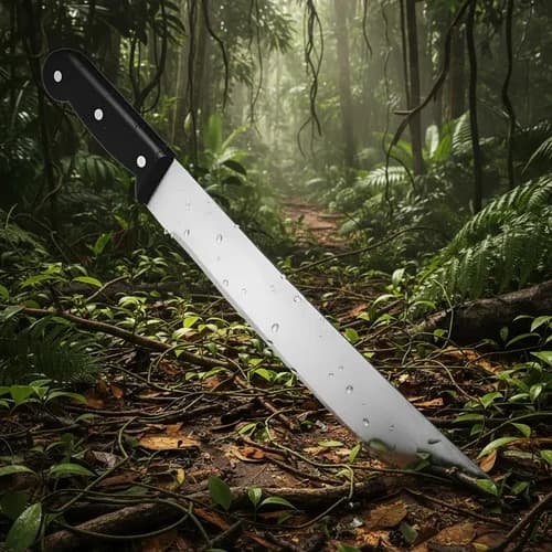 Machete de acero al carbono con mango negro Tramontina 20 pulgadas — imagen 4 de 4