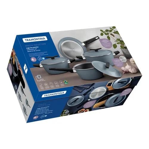 Batería de cocina antiadherente para inducción Tramontina Spezia Induction 4 piezas — imagen 3 de 5