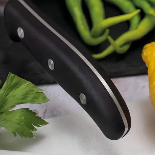 Cuchillo Para Verduras 3 Claveles Domus 9 Cm Acero Inoxidable Negro — imagen 4 de 6