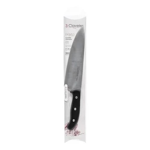 Cuchillo Cocinero 3 Claveles Domus 25 Cm Acero Inoxidable Negro — imagen 3 de 3